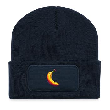 banana - Recycled Patch Beanie - french navy - Front