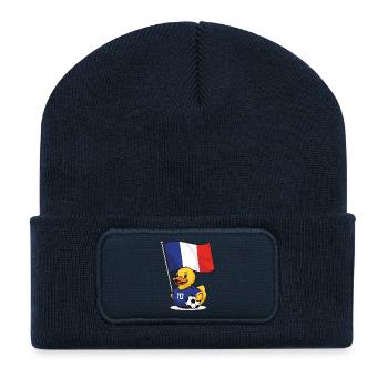 France Football Shirt for Fans - Recycled Patch Beanie - french navy - Front