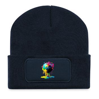 Globe - Earth - Globe - Recycled Patch Beanie - french navy - Front