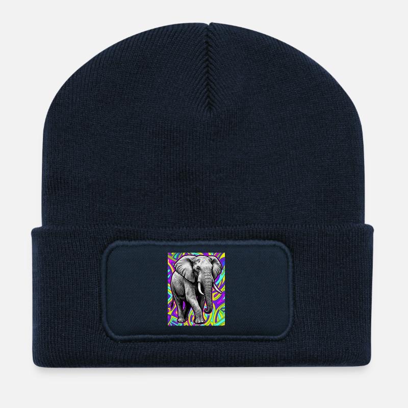 elephant - Recycled Patch Beanie - french navy