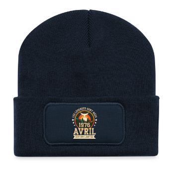 les Légende Née Avril 1976 Édition Limitée - Beanie recyclé à patch - bleu marine - Devant