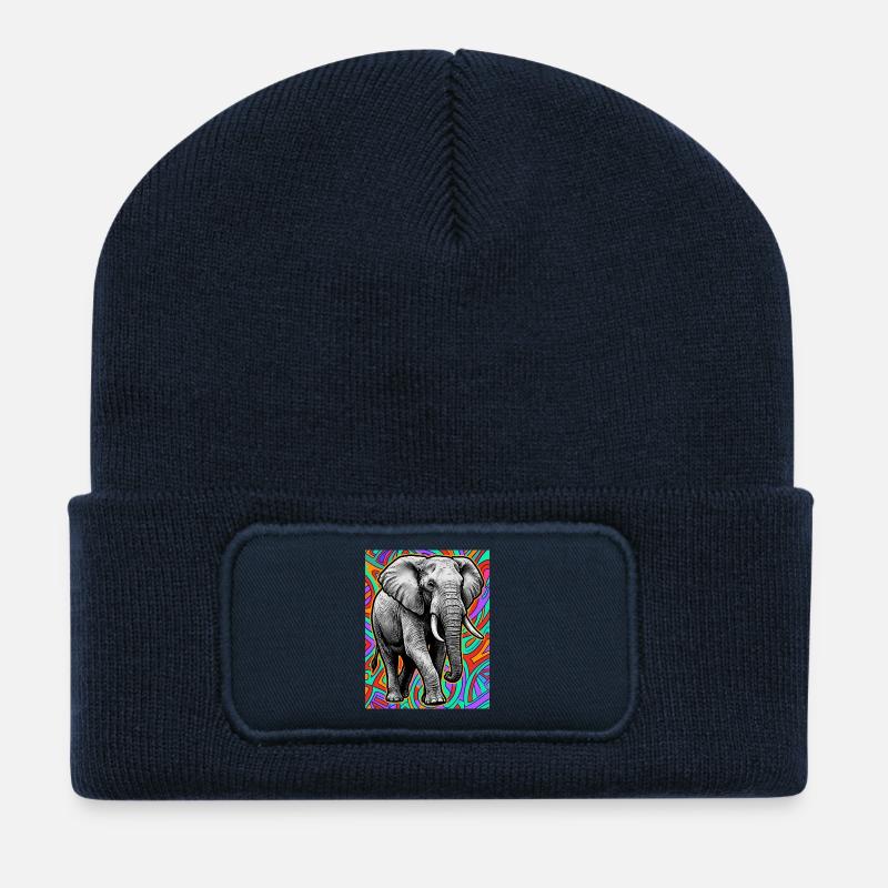 elephant - Recycled Patch Beanie - french navy