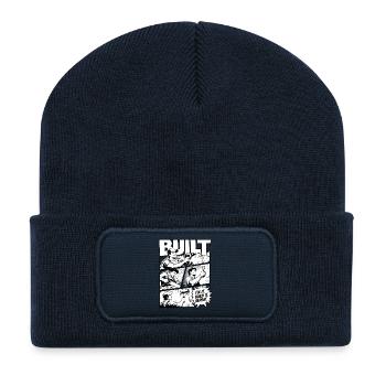Built Fix It Build It Repeat - Recycelte Patch Beanie - French Navy - Vorne
