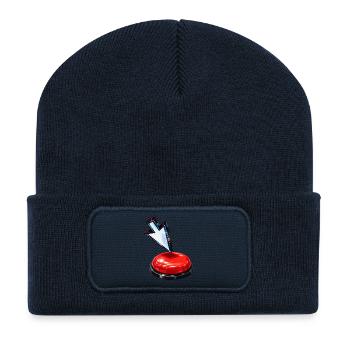Pfeiltaste nach unten - Recycelte Patch Beanie - French Navy - Vorne