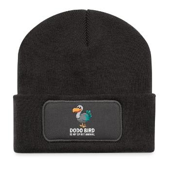 Dodo Bird Is My Spirit Animal Lustiger Dodo Vogel - Recycled Patch Beanie - dark grey - Front
