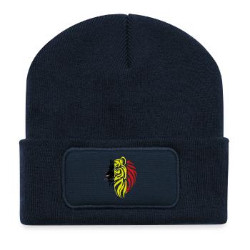 Belgique - Belgique - Drapeaux des Tigres - Beanie recyclé à patch - bleu marine - Devant