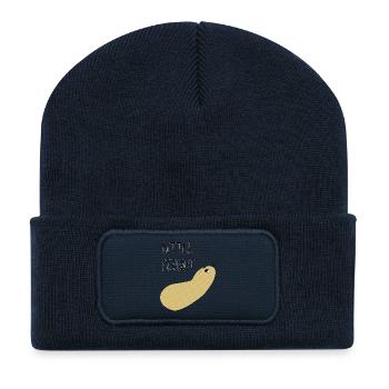 Little Peanut - Recycled Patch Beanie - french navy - Front