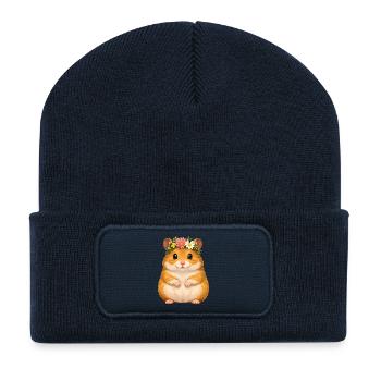 Goldhamster - Recycelte Patch Beanie - French Navy - Vorne