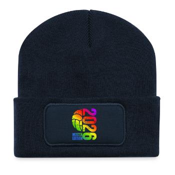Maillot Maître Volleyball 2026, arc-en-ciel - Beanie recyclé à patch - bleu marine - Devant