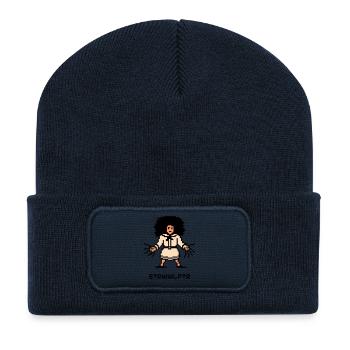 The 8-bit Struwwelpeter - Recycled Patch Beanie - french navy - Front