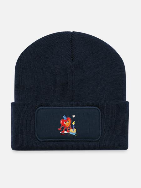 Mucki Sweat Heart-Day - Recycelte Patch Beanie - French Navy