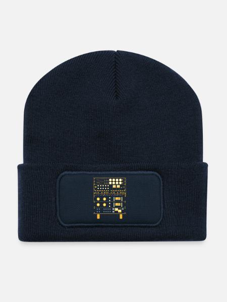 Siderack - Recycelte Patch Beanie - French Navy