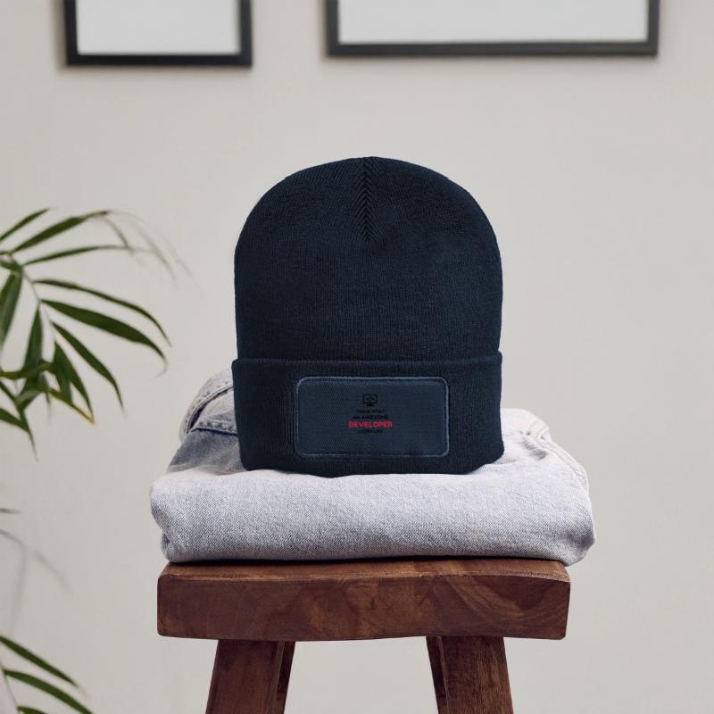 Entwickler / Informatiker / Programmierer / Recycelte Patch Beanie