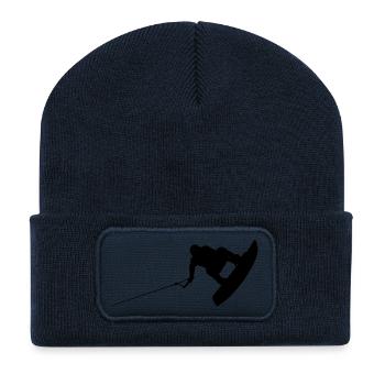 wakeboarder_02 - Recycled Patch Beanie - french navy - Front