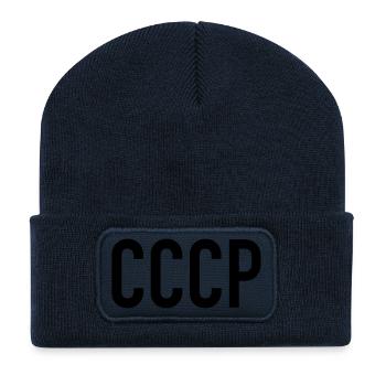 CCCP - Beanie recyclé à patch - bleu marine - Devant