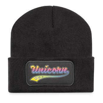 Unicorn Sport - Beanie recyclé à patch - charbon - Devant