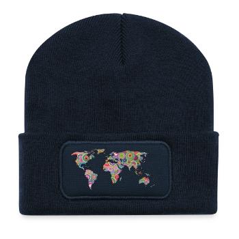 Hipsters' Welt - Recycelte Patch Beanie - French Navy - Vorne