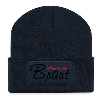 mutter_der_braut - Recycelte Patch Beanie - French Navy - Vorne