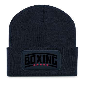 boxing_rp2 - Recycelte Patch Beanie - French Navy - Vorne