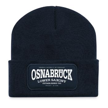 Osnabrück (white oldstyle Edt. '13) - Recycled Patch Beanie - french navy - Front