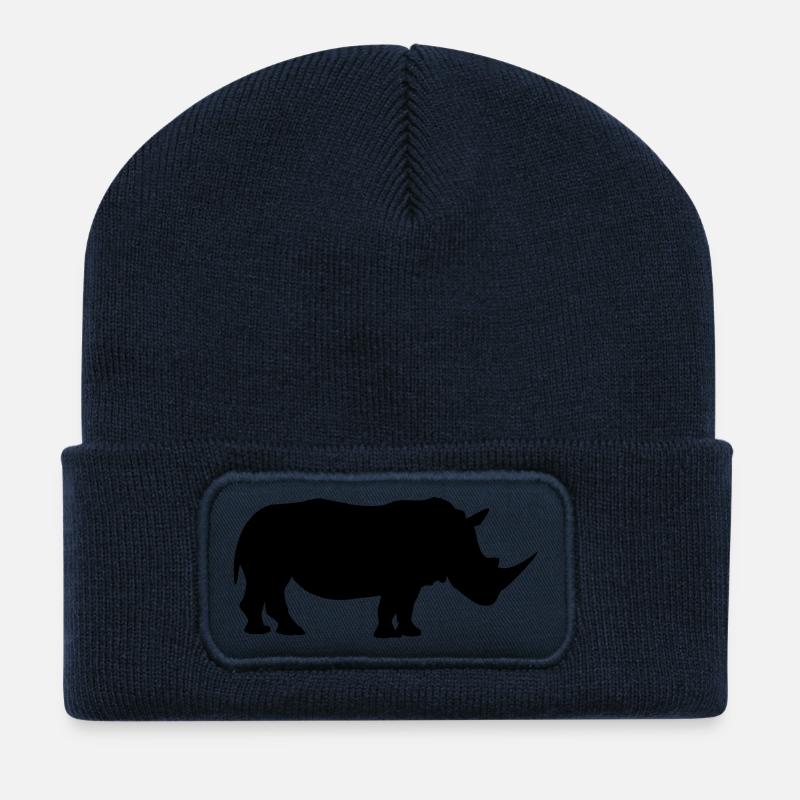 Nashorn - Recycelte Patch Beanie - French Navy