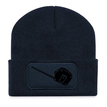 tape measure_2_g1 - Recycled Patch Beanie - french navy - Front