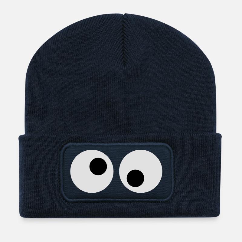 Big eyes - Recycled Patch Beanie - french navy