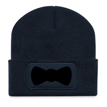 Fliege - Recycelte Patch Beanie - French Navy - Vorne