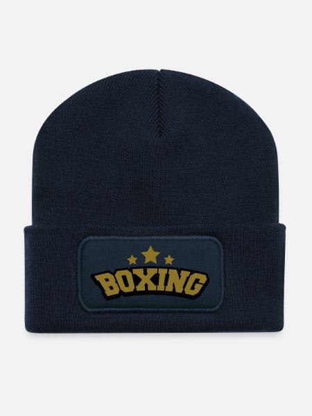 Boxing - Recycelte Patch Beanie - French Navy