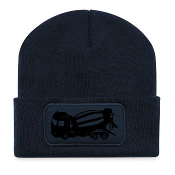 mixer truck concrete mixer - Recycled Patch Beanie - french navy - Front
