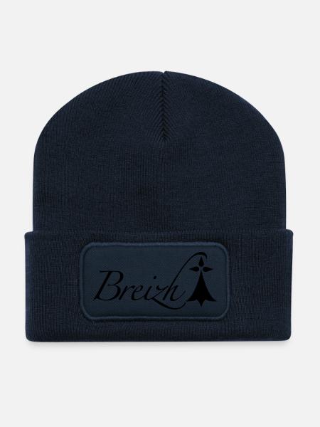 Breizh Bretagne - Beanie recyclé à patch - bleu marine