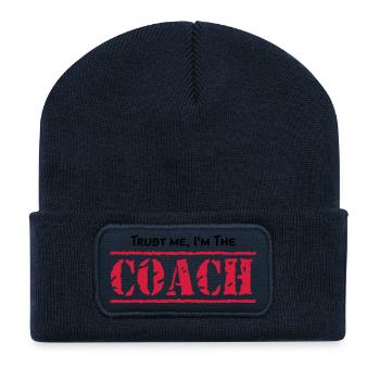 Trust me, I'm the COACH, any colours - Recycelte Patch Beanie - French Navy - Vorne