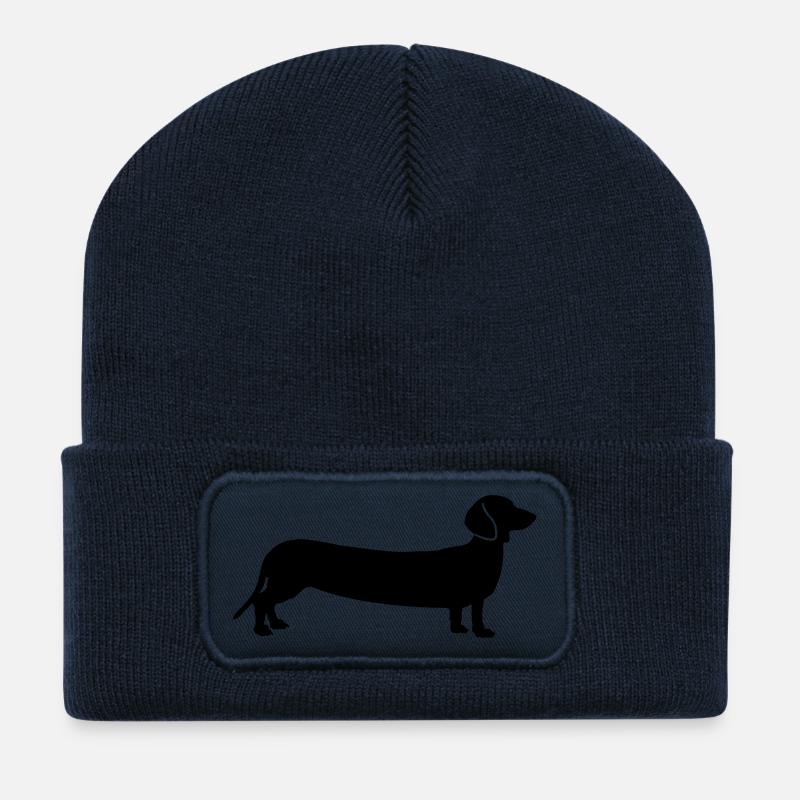 hunde - Recycelte Patch Beanie - French Navy