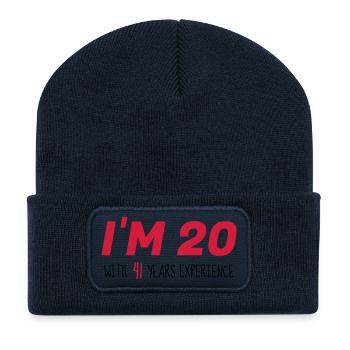 61 - Birthday - Anniversaire - Geburtstag - Humor - Recycled Patch Beanie - french navy - Front