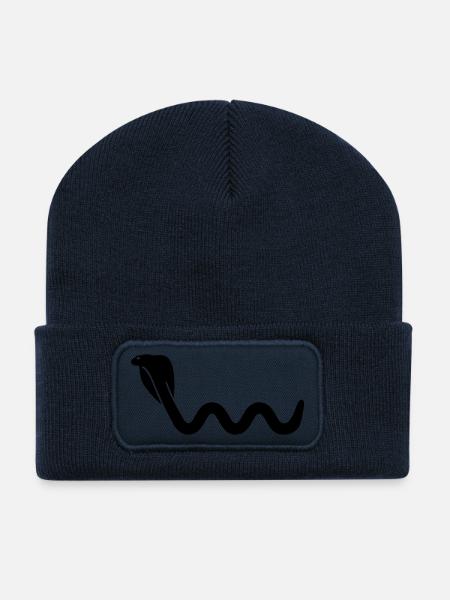 Schlange - Recycelte Patch Beanie - French Navy