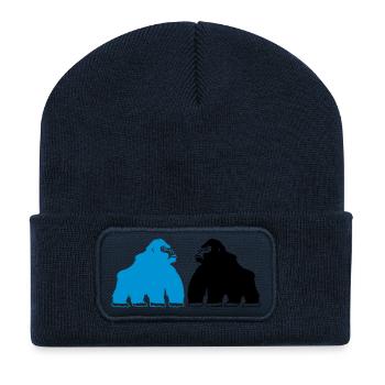 gorillas_02 - Recycelte Patch Beanie - French Navy - Vorne