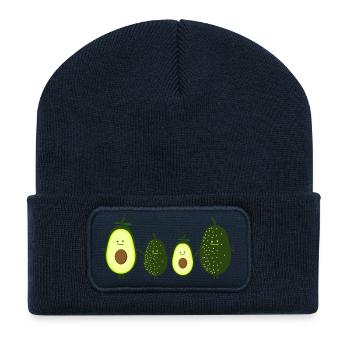 Avocado family - Recycled Patch Beanie - french navy - Front