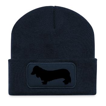 dackel - Recycelte Patch Beanie - French Navy - Vorne