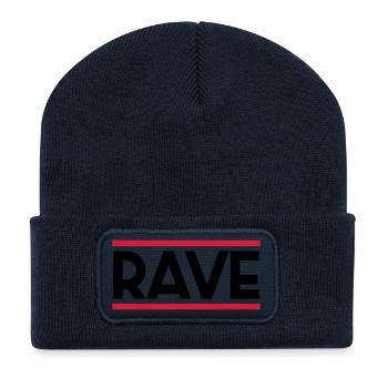 RAVE - Recycelte Patch Beanie - French Navy - Vorne