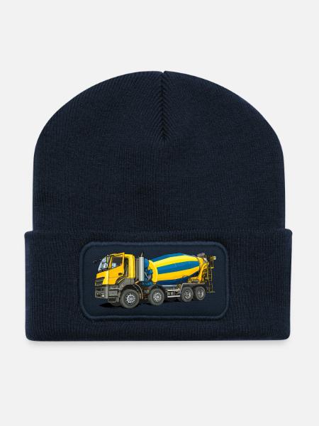 Betonmischer - Recycelte Patch Beanie - French Navy