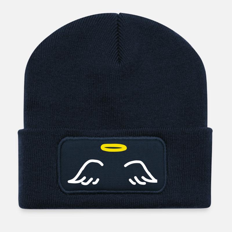 angel wings - Recycled Patch Beanie - french navy