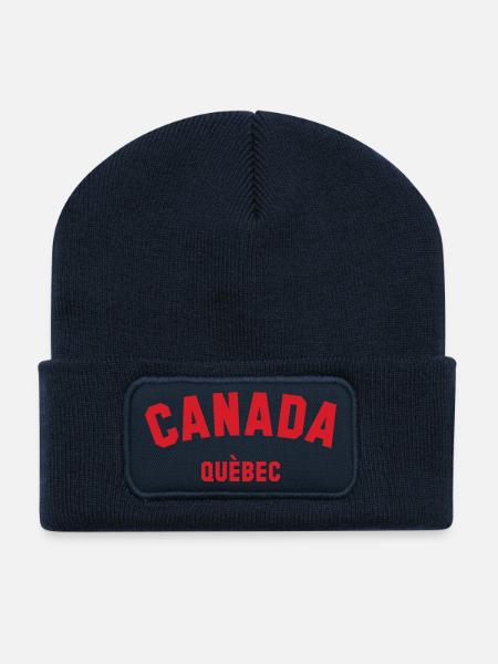 QUEBEC, Canada Kanada - Recycelte Patch Beanie - French Navy
