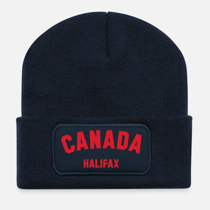 HALIFAX Canada - Recycelte Patch Beanie - French Navy