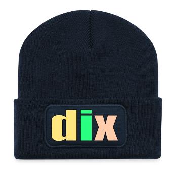 DIX 10 ans 10e anniversaire - Beanie recyclé à patch - bleu marine - Devant