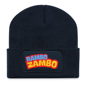 RAMBO ZAMBO 2025 - Beanie recyclé à patch - bleu marine - Devant