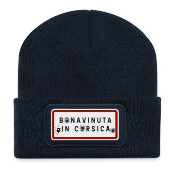 Bonavinuta in Corsica Panneau Humoristique - Beanie recyclé à patch - bleu marine - Devant