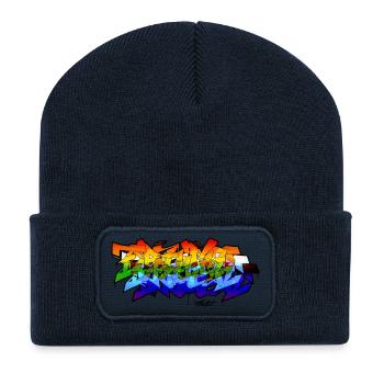 Spectrum Graffiti - Recycelte Patch Beanie - French Navy - Vorne