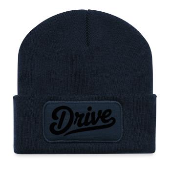 TSHIRT COOL, CONDUIRE - Beanie recyclé à patch - bleu marine - Devant