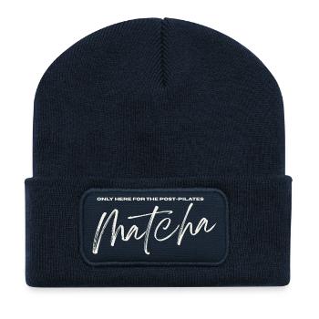 Post Pilates Matcha - Recycelte Patch Beanie - French Navy - Vorne