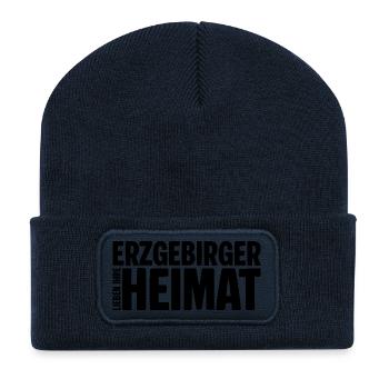 Erzgebirger lieben ihre heimat - Recycelte Patch Beanie - French Navy - Vorne
